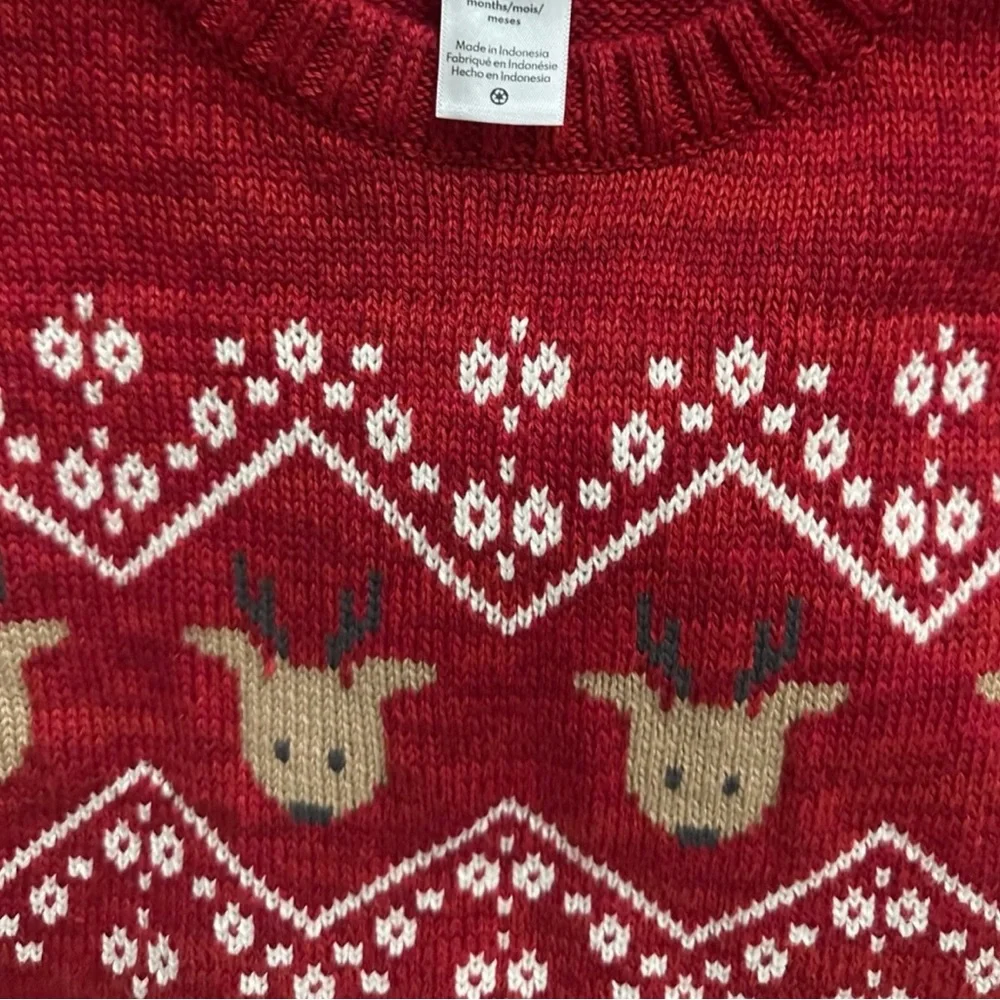 Carter’s Baby Boy Reindeer Sweater & Corduroy Pants Set Size 6 Months NWT